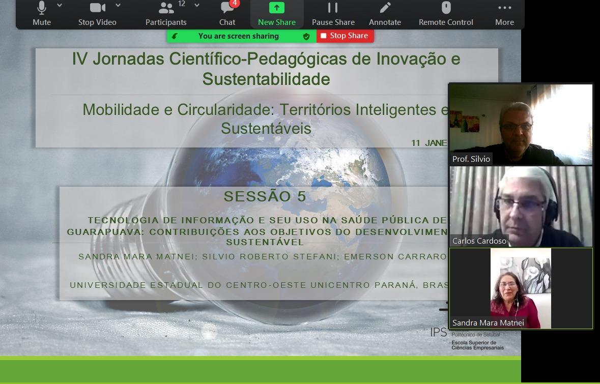 Professora da UniGuairacá apresenta trabalho na IV Jornada Científico-Pedagógicas de Inovação e Sustentabilidade