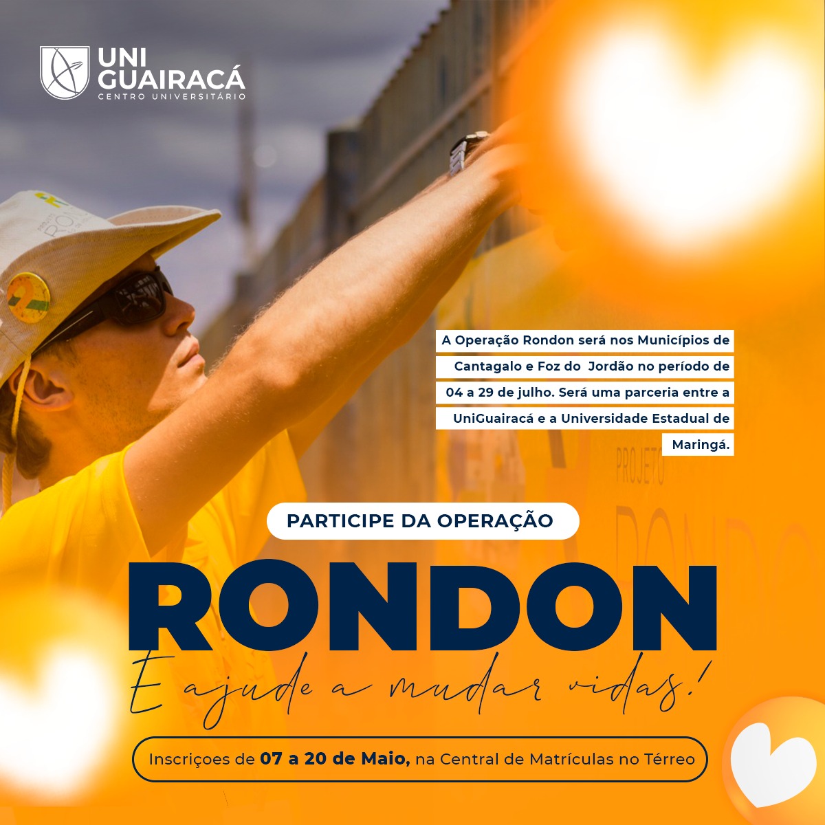 Estão abertas as inscrições para a Operação Rondon Paraná